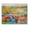 Designart - Abstract Art Multicolored Bright Texture I - Modern Print on Natural Pine Wood